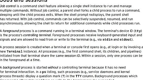 (B17) Basic Linux part28 Job control - foreground and background process, jobs,fg,bg, &