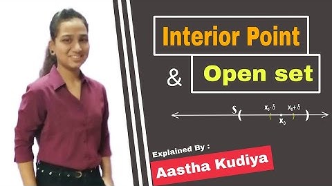 Interior points and Open sets | Real Analysis | Core mathematics| Aastha kudiya