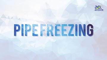 Pipe freezing - Accuver Calibration Laboratory