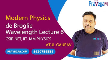 de Broglie Wavelength Lecture 6 Modern Physics