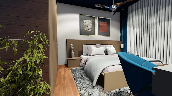 Bedroom design with godrej interio products. Lumion interior animation walkthrough.