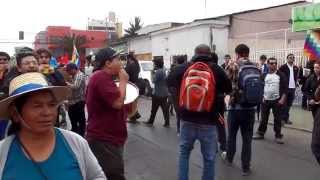 Marcha contra las mineras