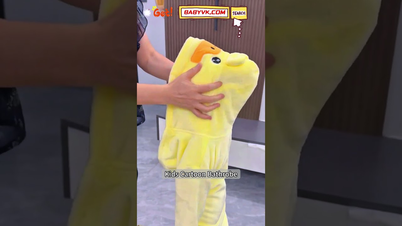 Kids Cartoon Bathrobe: Keep Your Baby Warm & Cozy After Bath 
