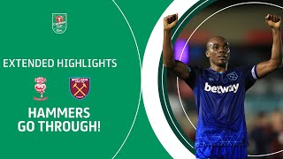 HAMMERS THROUGH | Lincoln City v West Ham United Carabao Cup extended highlights