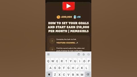 How To Set Your Goals and Start Earn $10,000 per Month Memefi Video code | Memefi YouTube video code