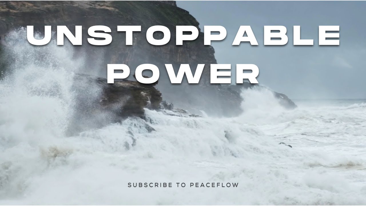 Ocean Power | Epic Waves Crashing into Rocks with Cinematic Energy Music