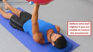 Shoulder proprioception with swiss ball 2 L
