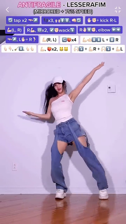 [XTINE] LE SSERAFIM (르세라핌) - 'ANTIFRAGILE' Dance Tutorial (Mirrored   75% speed)