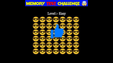 Memory Test 🤯 || Find The Odd Emoji Out || Emoji Puzzle Quiz || part 20 || #shorts #quiztime