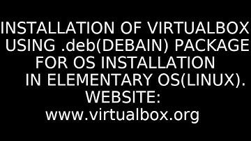 #elementaryos #virtualbox INSTALLATION OF VIRTUALBOX USING .deb(DEBIAN)PACKAGE IN ELEMENTARY OS.