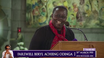 WATCH: Ruth Odinga Delivers a Moving and Powerful Tribute to the Late Beryl Achieng Odinga