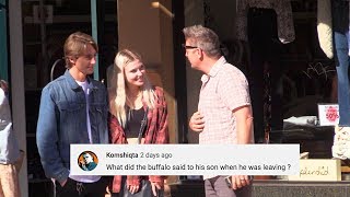 Try Not To Laugh : Dad JOKES to Strangers Challenge