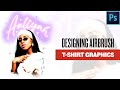 HOW TO DESIGN AIRBRUSH BOOTLEG STYLE T-SHIRTS (FULL PHOTOSHOP TUTORIAL) NO ILLUSTRATION REQUIRED 💯🔥