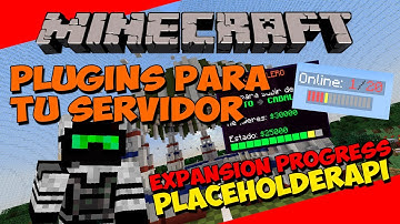 PLUGINS para tu SERVIDOR de Minecraft - Barras de Progreso (Expansión PROGRESS PlaceholderAPI)