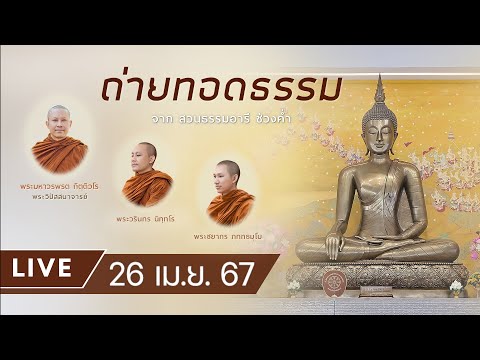 Live ถ่ายทอดธรรม ยามค่ำ ณ สวนธรรมอารี 26 เม.ย. 67