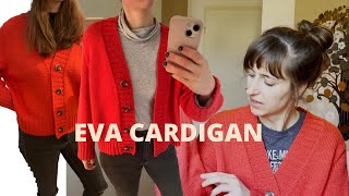 My Eva Cardigan (PetiteKnit) - a knitting review after 1.5 yrs of wearing