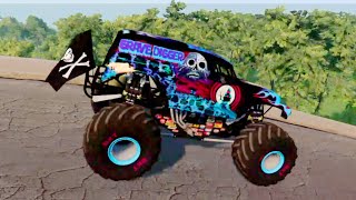 แยมมอนสเตอร์ | รถบรรทุกมอนสเตอร์ | Monster Jam ความเร็วสูงล่ม ฟรีสไตล์ และการแข่งรถ #46