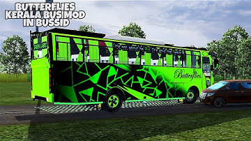 Butterflies Kerala Bus Mod In Bus Simulator Indonesia - Bussid Bus Mod - Bussid Car Mod - Bussid