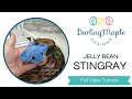 Quick Easy No Sew Crochet Stingray Full Video Tutorial Jelly Bean Amigurumi Pattern Series