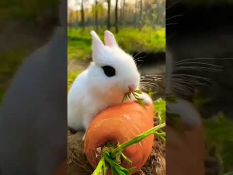 الارنب الابيض كيوت