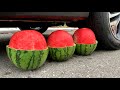 Experiment Car vs WATERMELON JUICE, Fanta, Balloons | Crushing Crunchy &amp; Soft Things by Car | Test S