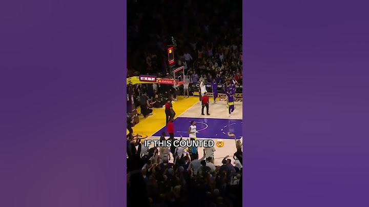 Two years ago, LeBron almost had a three-quarter court game-winner 😳