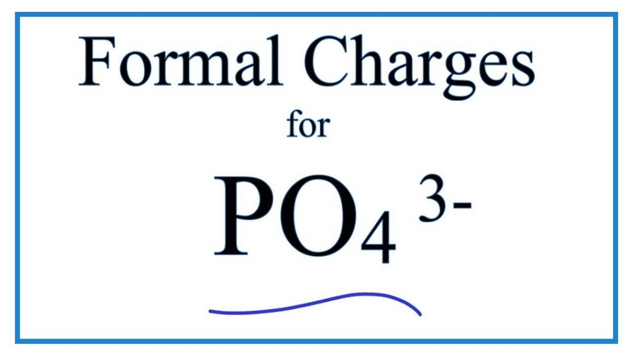 how to calculate formal charge of po43