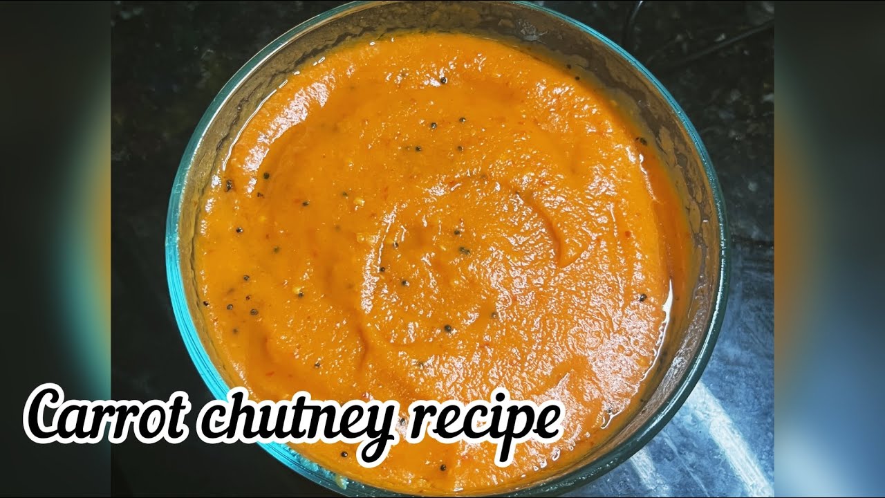 Carrot chutney Recipe|healthy chutney recipe for kids|kids chutney recipes