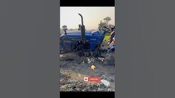 4x4 Eicher Tractor Gets Bogged Down | Dramatic Rescue by Another Eicher #tractor #shorts #shortvideo