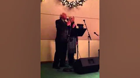 Grandpa Ferrante & Gina Lugo singing "the prayer"