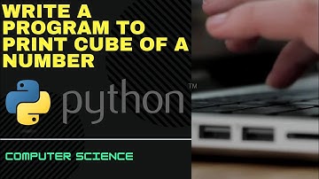 program to input a number and print its cube