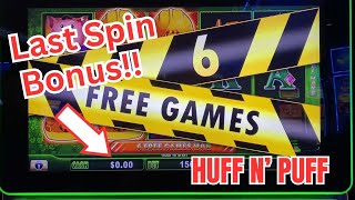THIS WAS NO MINI WIN! 😂 Huff N' Puff Slot Machine
