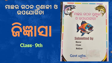 Structure and benefits of fish 9th class quiz || Jigyasa project 2024-25 9th class