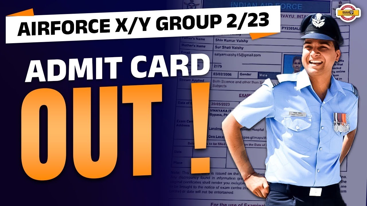 AIRFORCE XY GROUP ADMIT CARD 2023 | कैसे DOWNLOAD करे | AIRFORCE AGNIVEER ADMIT CARD OUT | AKASH SIR