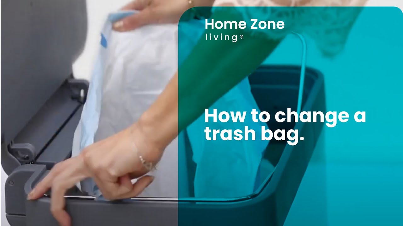 How to Insert Your Trash Bag in your Trash Can Home Zone Living Virtuoso trash 