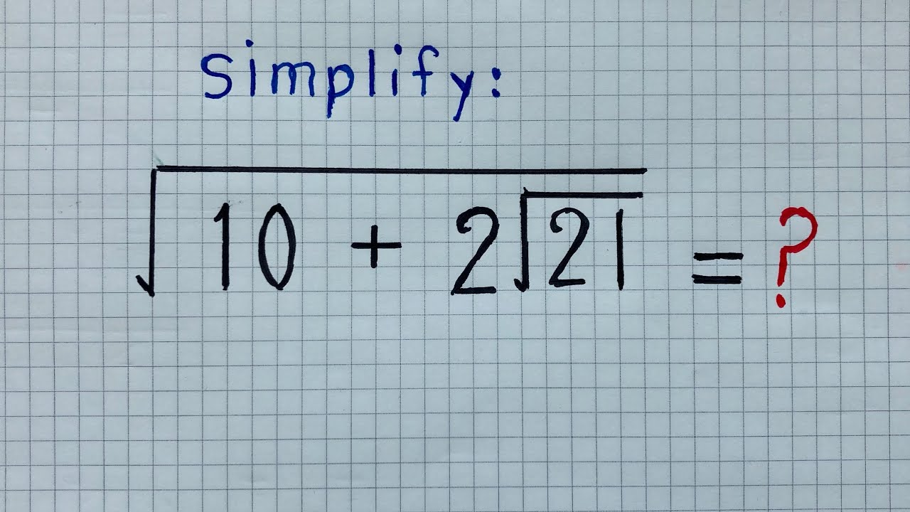 Hardest SAT Math Square Root Simplification - YouTube