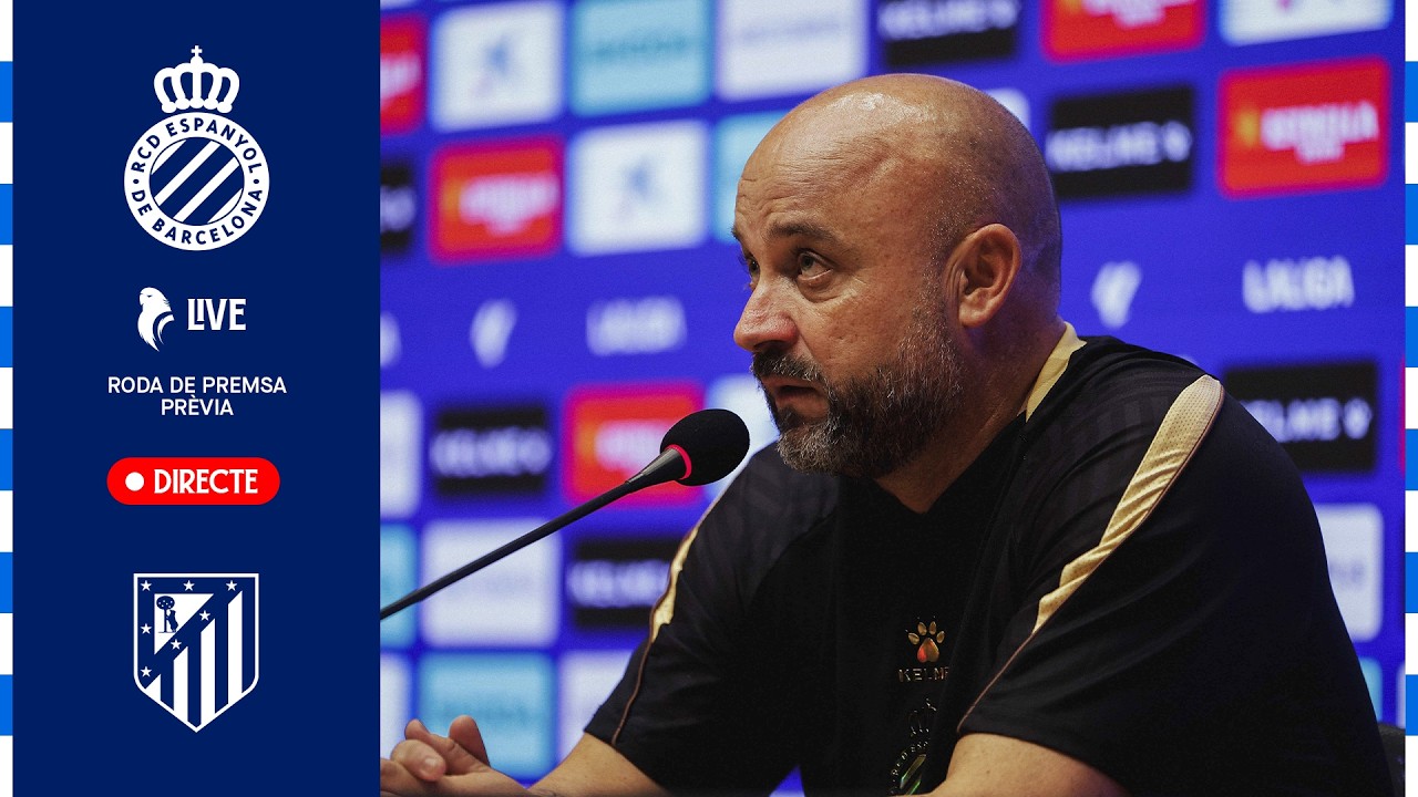 🎥 MANOLO GONZÁLEZ, roda de premsa prèvia a l’#EspanyolAtleti