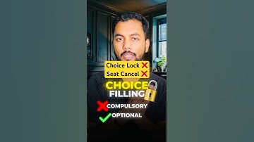 Urgent🔥😟Seat Cancelled If Choice Filling NOT Locked ?|JoSAA Counselling 2025 Choice Locking