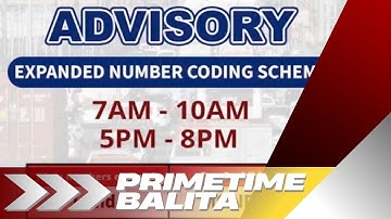 EXPANDED NUMBER CODING, MAHIGPIT NANG IPINATUTUPAD SA METRO MANILA