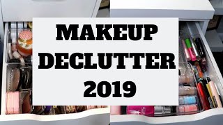 MAKEUP DECLUTTER 2019