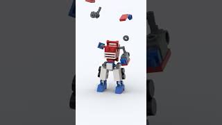 LEGO Optimus Style Mech Transformer G1 Building Animation #shorts #legomech