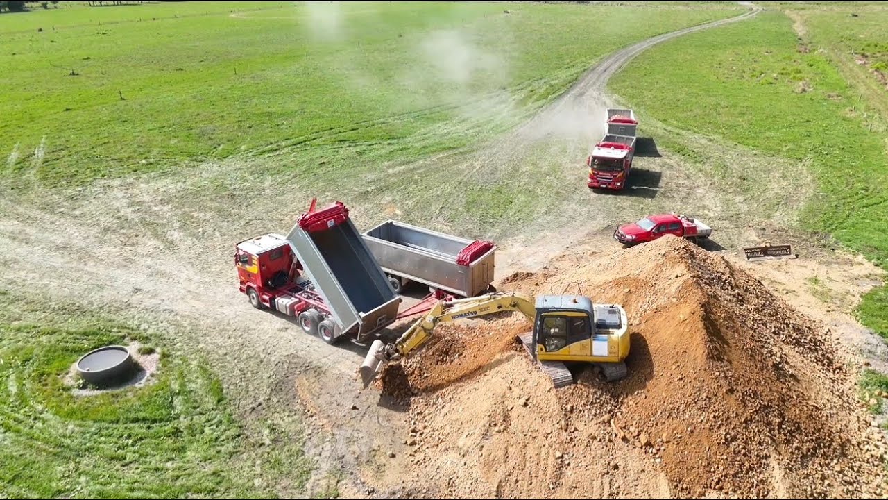 Доставлено 1300 тонн щебня.