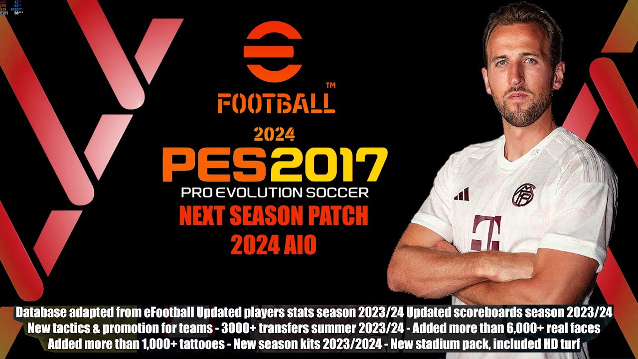PES 2017 Next Season Patch 2024 eFootball Hano v3 AIO