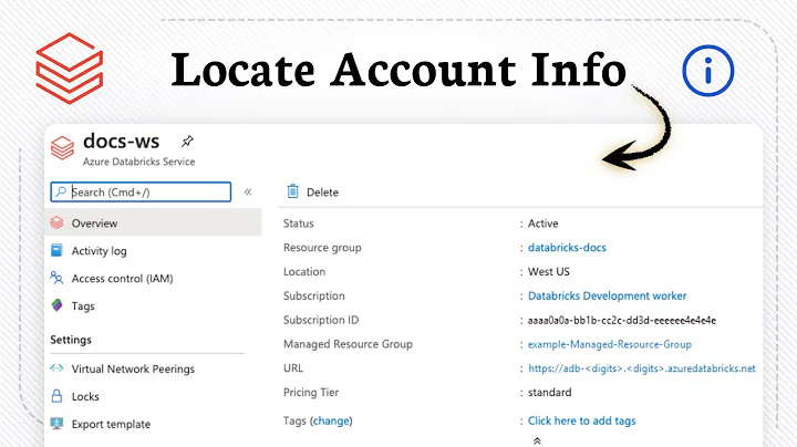 How to get databricks account id (Settings Check)