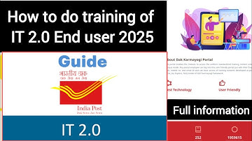 It 2.0 enduser training🔥💯daak karmayogi it 2.0 enduser training answer key💥 full training