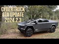 First CyberTruck OTA Update 2024.2.3