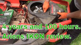 Ariens Ikon 4 year review. 100 hour service. 52