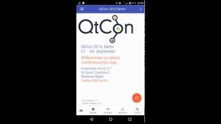 QtCon 2016 Conference App (Android) screenshot 1