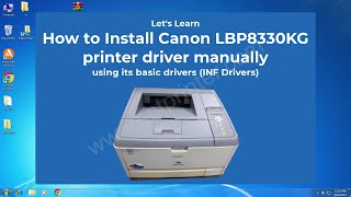 How to Install Canon LBP 8330KG Printer Driver on Windows 11, 10, 8, 7