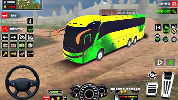 Bus Game 2025 : Real Coach Bus OffRoad Driving 3D : Euro Coach Bus Simulator : Android Gameplay l